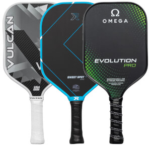 A selection of popular paddles available in our Pick Your Pack 3-Pack Dink.