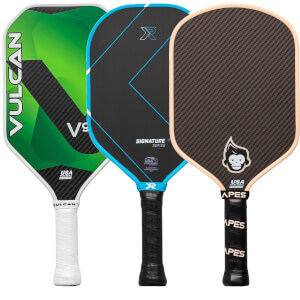 A selection of popular paddles available in our Pick Your Pack 3-Pack Dink.