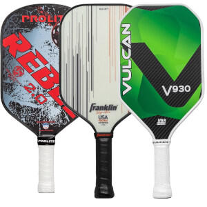 A selection of popular paddles available in our Pick Your Pack 3-Pack Dink.
