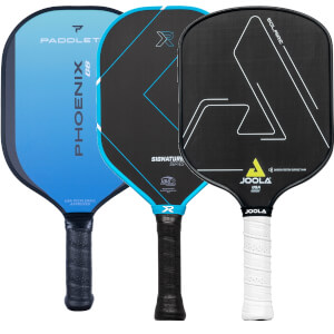 A selection of popular paddles available in our Pick Your Pack 3-Pack Dink.