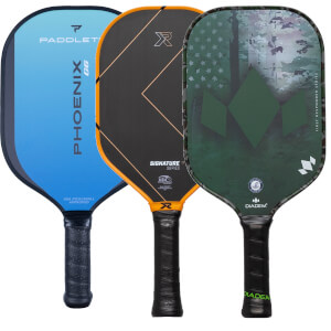A selection of popular paddles available in our Pick Your Pack 3-Pack Dink.