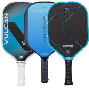 A selection of popular paddles available in our Pick Your Pack 3-Pack Dink.