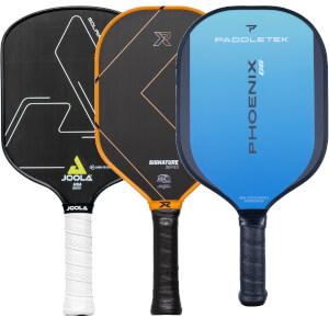 A selection of popular paddles available in our Pick Your Pack 3-Pack Dink.