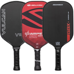 A selection of popular paddles available in our Pick Your Pack 3-Pack Drive.