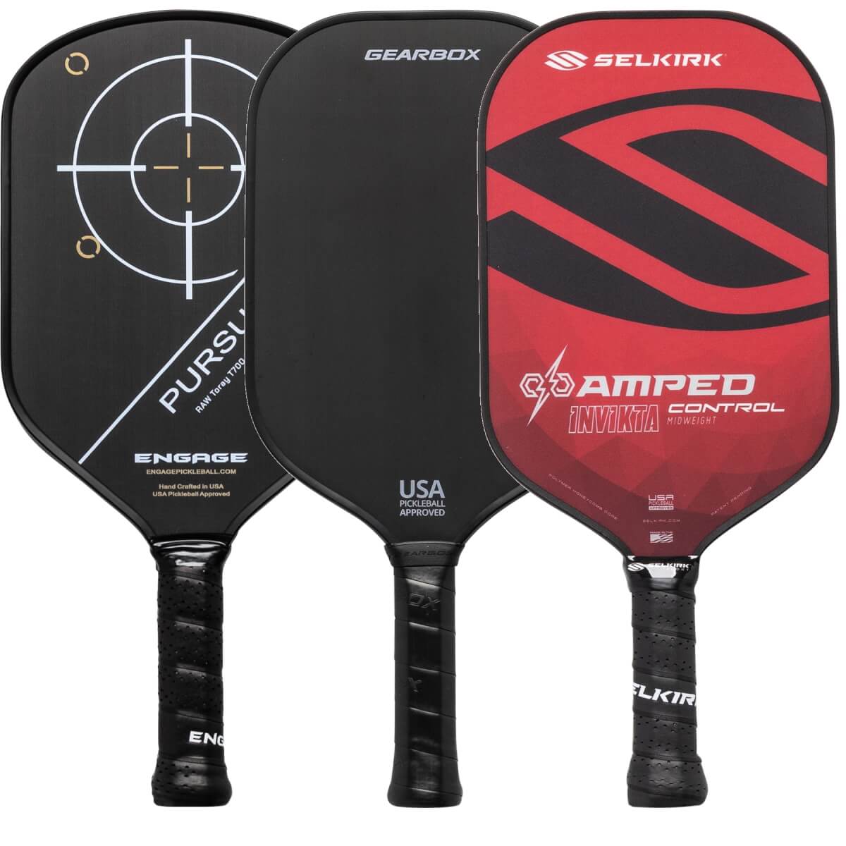 A selection of popular paddles available in our Pick Your Pack 3-Pack Drive.