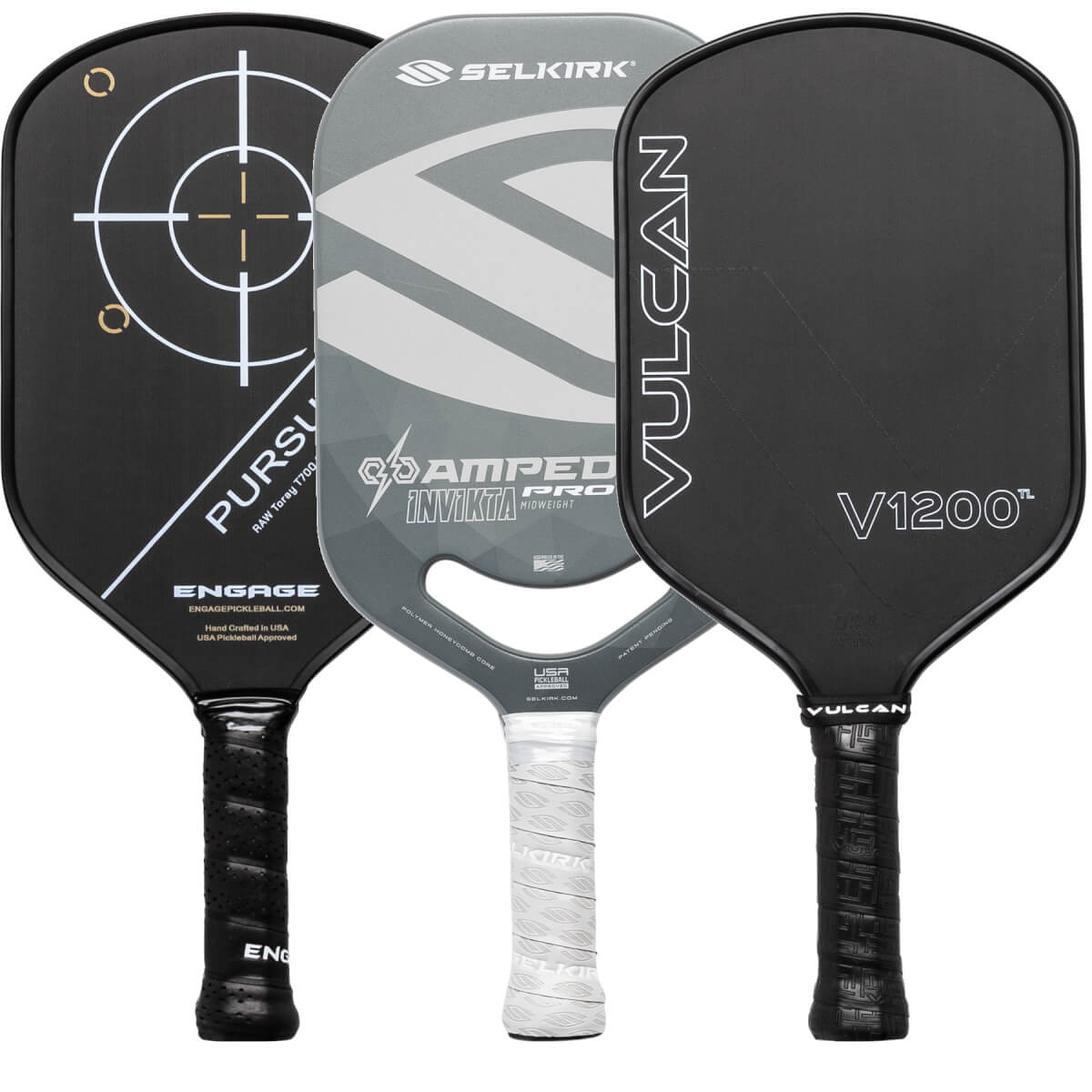 A selection of popular paddles available in our Pick Your Pack 3-Pack Drive.