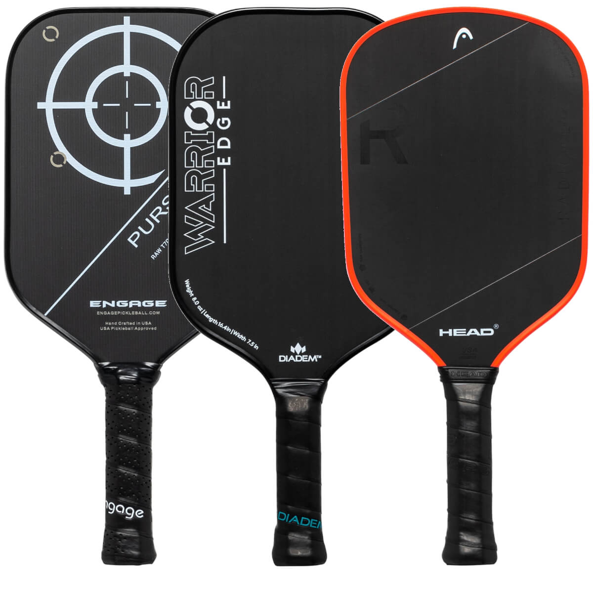 A selection of popular paddles available in our Pick Your Pack 3-Pack Drive.