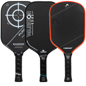 A selection of popular paddles available in our Pick Your Pack 3-Pack Drive.