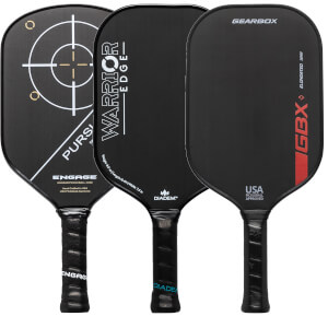 A selection of popular paddles available in our Pick Your Pack 3-Pack Drive.