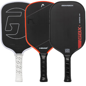 A selection of popular paddles available in our Pick Your Pack 3-Pack Drive.