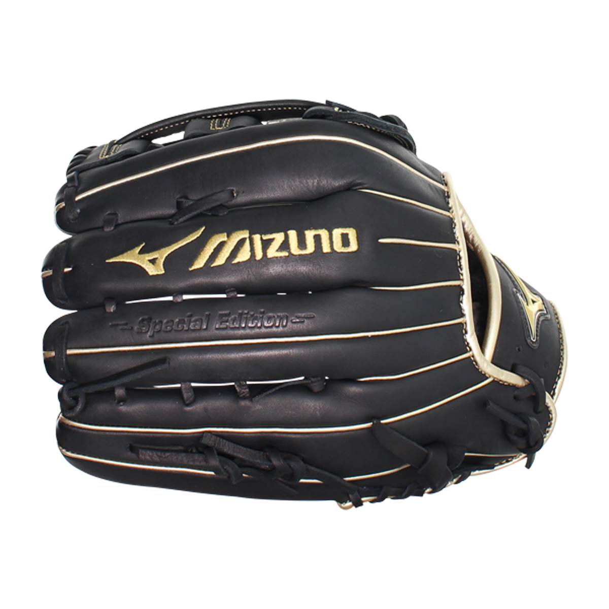Mizuno MVP Prime SE 13'' Slow Pitch Softball Glove: GMVP1300PSES8 Black/Gold: Image #383247