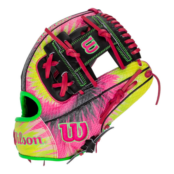 Wilson A2000 Super SnakeSkin 1786 Party Animals Tie Dye 11.5" Baseball Glove: WBW102223115: Image #453964