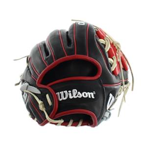 Wilson A2000 Limited Edition Baseball Glove: A2000BBDP15GM Black/Red: Image #308687
