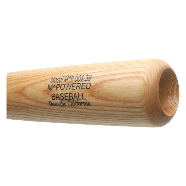 M^Powered Northern White Ash Wood Baseball Bat NWA001 Black/Natural