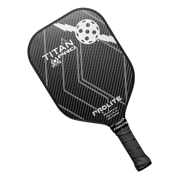 PROLITE Titan Pro Black Diamond Series Middleweight Carbon Fiber Pickleball Paddle: Image #405853