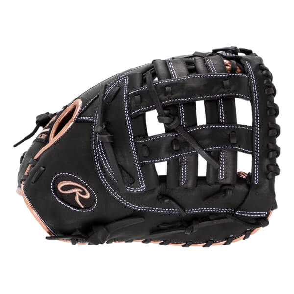 Rawlings R9 12.5" Fastpitch Softball First Base Mitt: RR9SBFBM-17B: Image #447113
