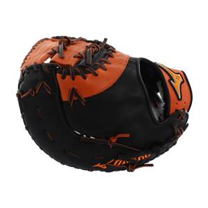 Mizuno MVP Prime SE First Base Mitt: GXF50PSE4- Black/Orange: Image #309231
