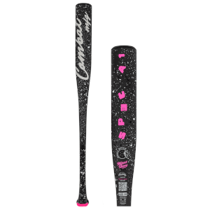 Front view of the COMBAT MFG Spec A1 Crumb Reaper BBCOR baseball bat showing the "Combat mfg" logo and speckled black design.