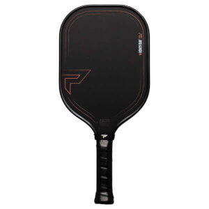 Front view of a black Paddletek TKO-X paddle with orange accents, a large "P" logo, and "HONEYFOAM" text.