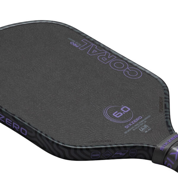 Six Zero Coral Pro Hybrid UPA-A Carbon Fiber Pickleball Paddle