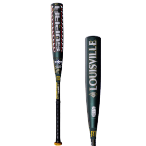 Front view of a baseball bat with "SUPRA" in large white letters, camouflage accents, and an American flag detail.