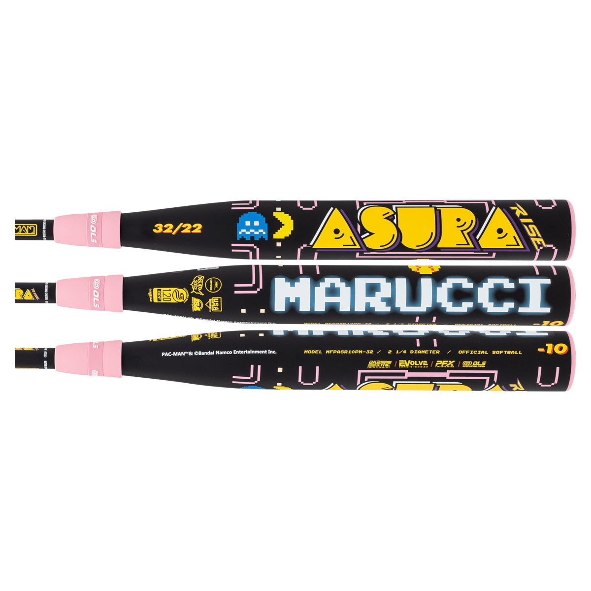 Marucci ASURA Rise Pac-Man -10 Fastpitch Softball Bat: MFPASR10PM