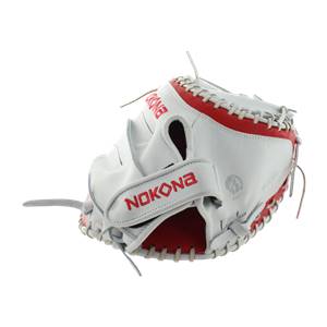 Nokona SKN 32.5" Fastpitch Softball Catcher's Mitt: SKN-V2-WH: Image #315846