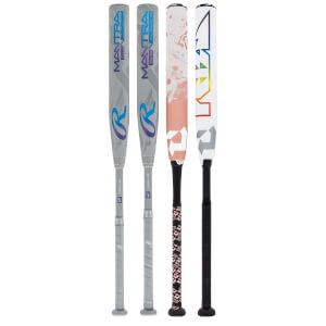 A selection of popular bats available in our Fastpitch 2-Pack Diamond.