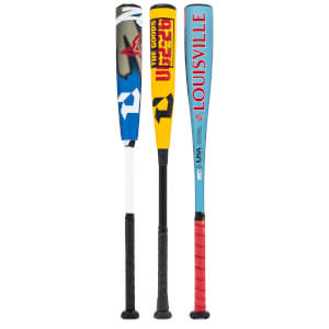 A selection of popular bats available in our USA Baseball 2-Pack Diamond.