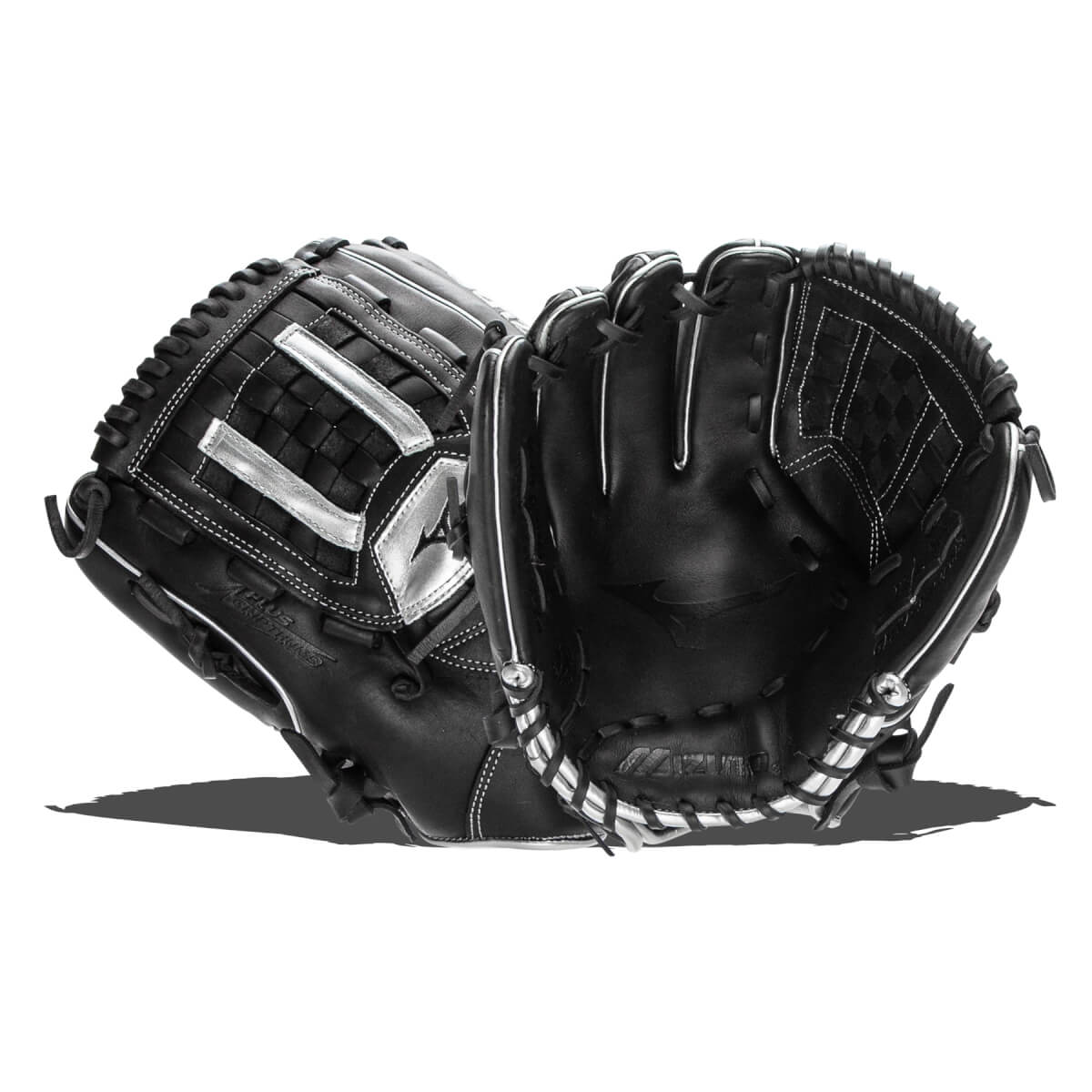 Mizuno MVP Prime SE 12'' Baseball Glove: GMVP1200PSE8 Black/Silver: Image #418222