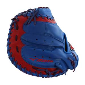 Mizuno MVP Prime SE Catchers Mitt: GXC50PSE4- Royal/Red: Image #309147
