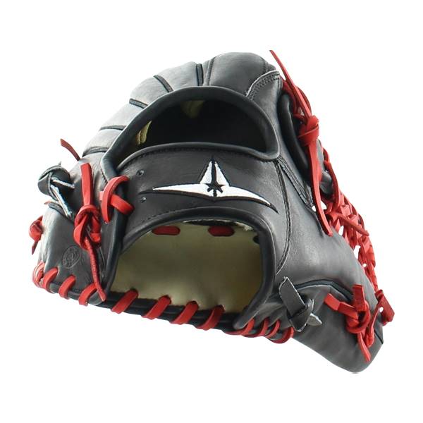 All Star System Seven 12.5" Baseball Glove: FGS7-OF Black / Red: Image #317100