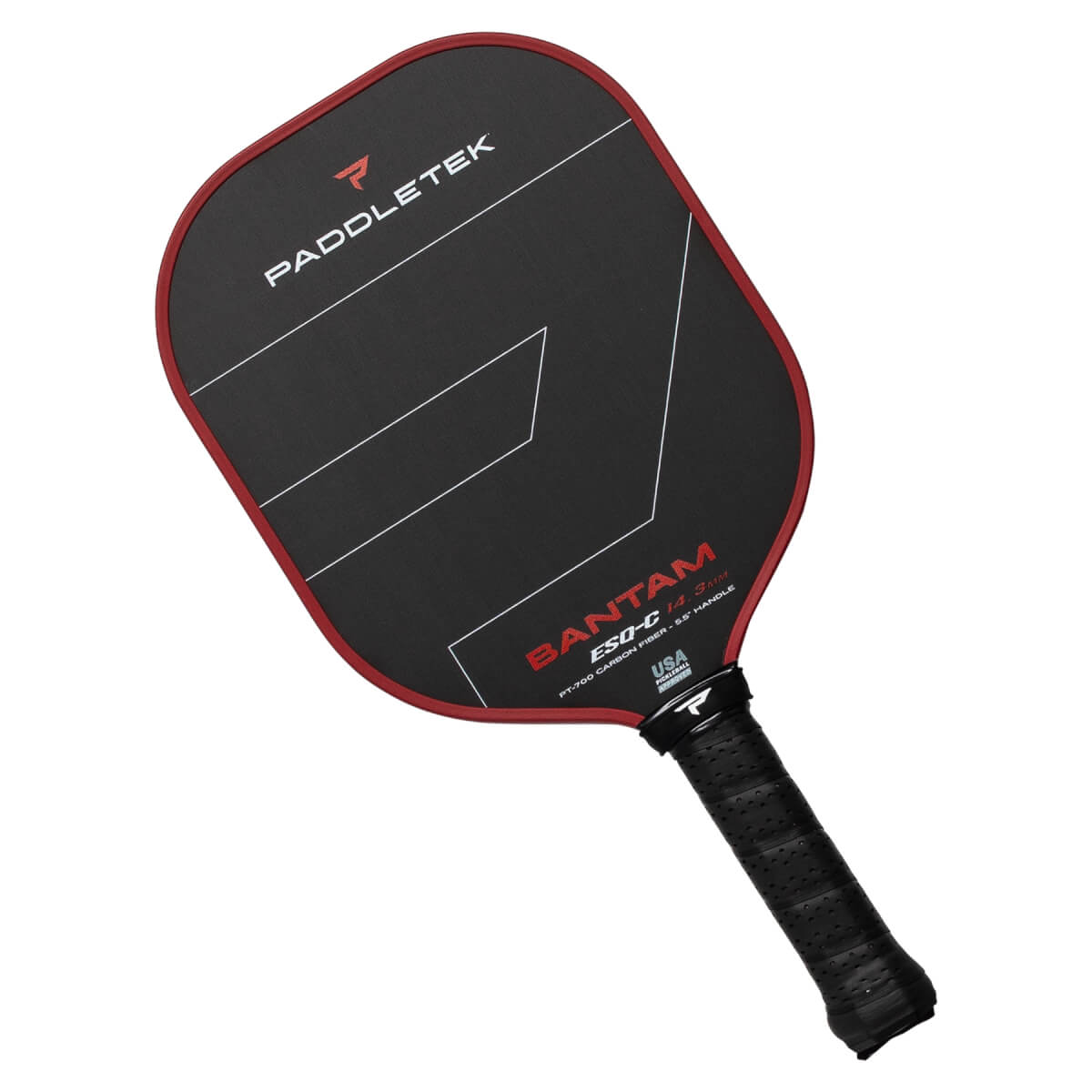 Paddletek Bantam ESQ-C 14.3mm Carbon Fiber Pickleball Paddle: Image #448955