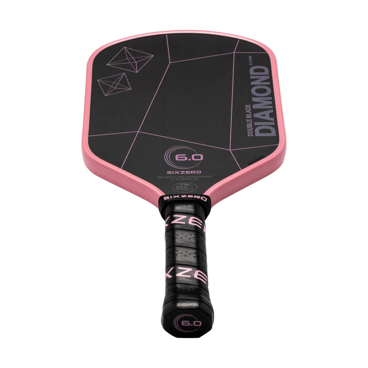Six Zero Double Black Diamond Control 16mm Carbon Fiber Pickleball Paddle: Image #440728