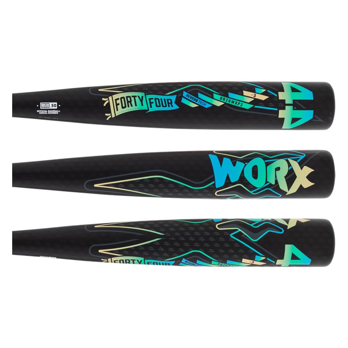 44 Pro WORX Power BBCOR Baseball Bat: BB26WXP | JustBats.com