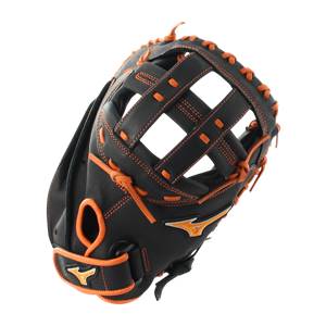 Mizuno MVP Prime SE 34" Fastpitch Softball Catcher's Mitt: GXS50PSE6 Black / Orange: Image #315478