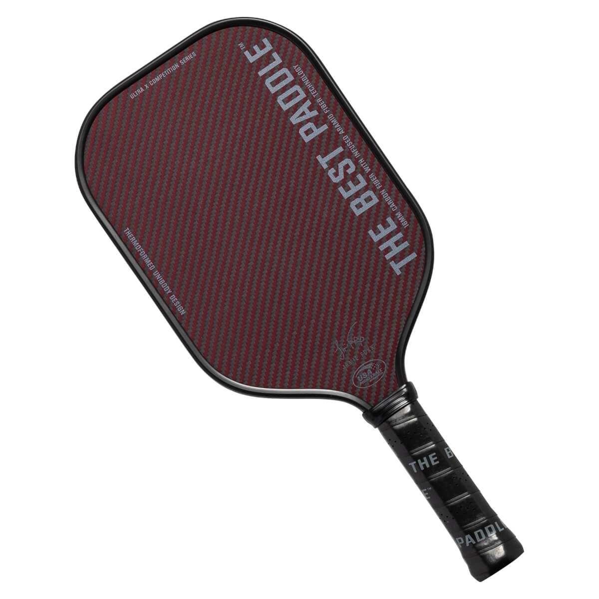 The Best Paddle Ultra X Raw Carbon + Aramid Fiber Pickleball Paddle: Image #442461