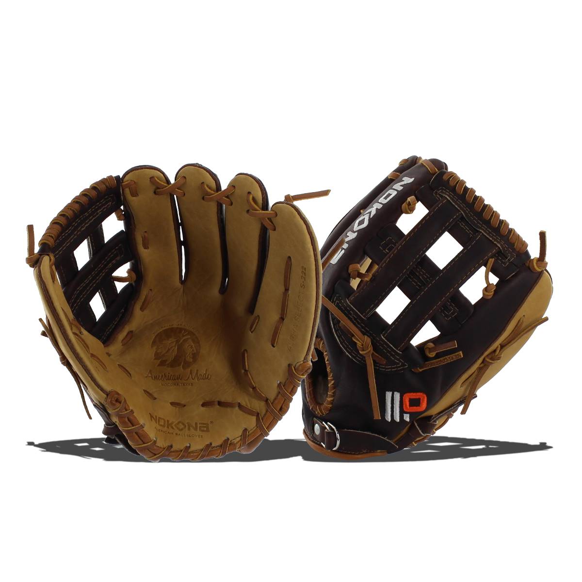 Nokona Alpha Select Series Baseball Glove: S-222 Youth