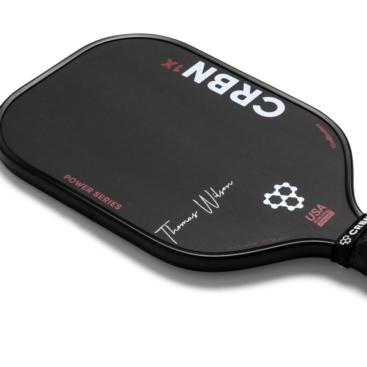 CRBN¹ X 12MM Thomas Wilson Signature Power Carbon Fiber Pickleball Paddle: Image #444891