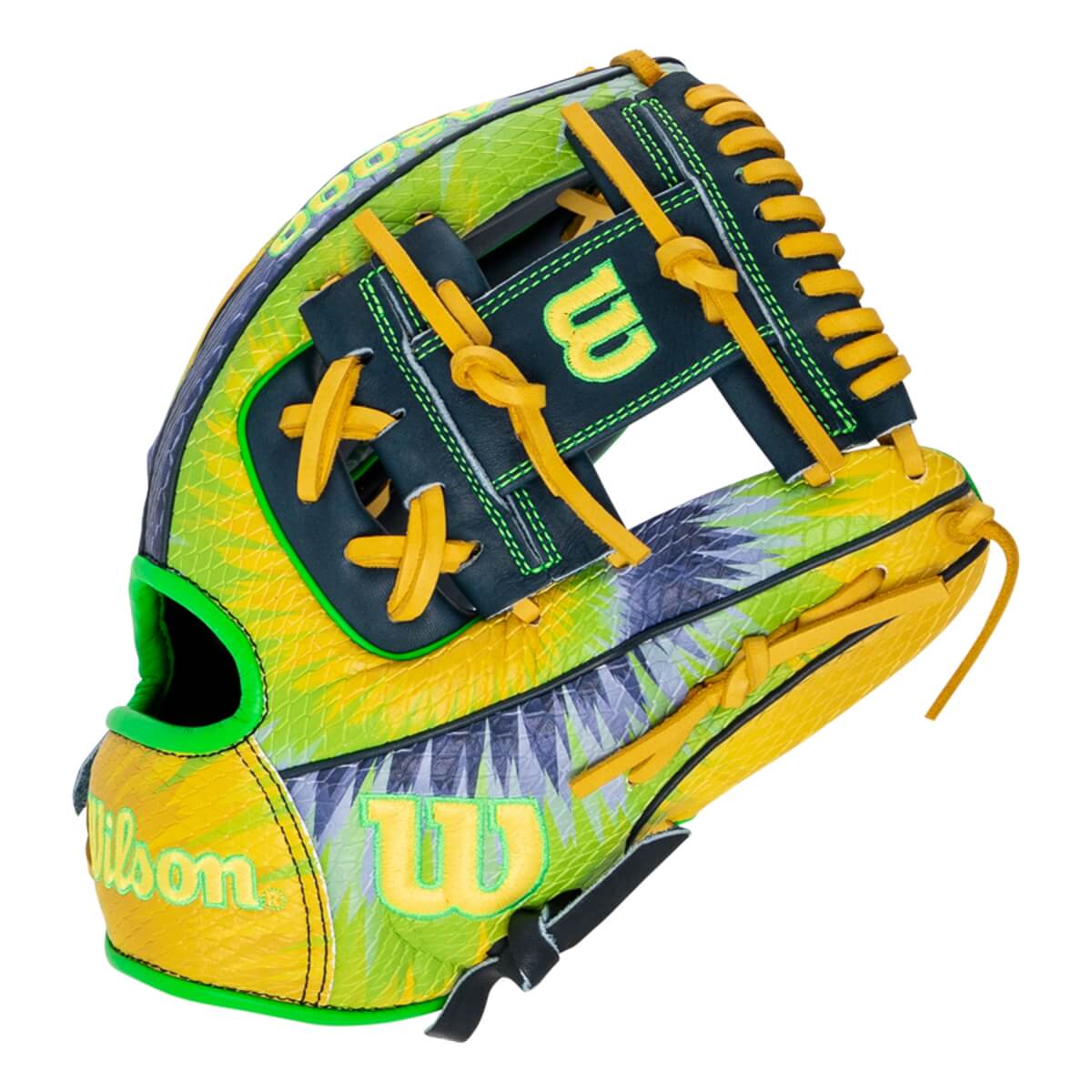 ワイワイバンバンワイバババーン Wilson A2000 Super SnakeSkin 1786 Bananas Tie Dye 11.5