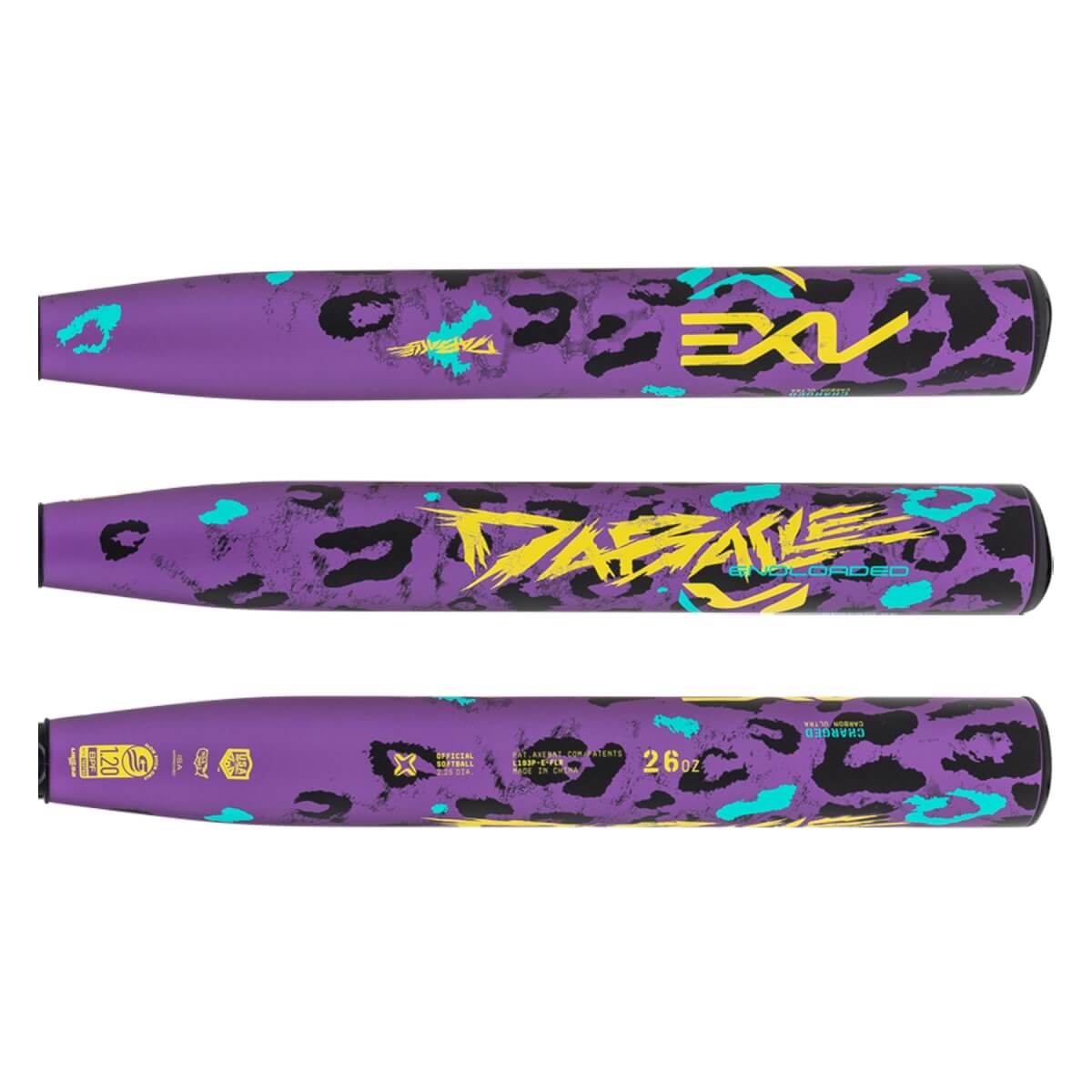 Axe Dabacle 13" Endloaded Dual Stamp Slow Pitch Softball Bat: L193P-E-FLR: Image #454358