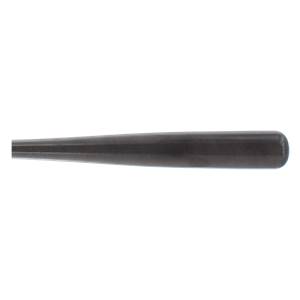 Side view of a dark wood baseball bat with a tapered barrel and rounded knob.