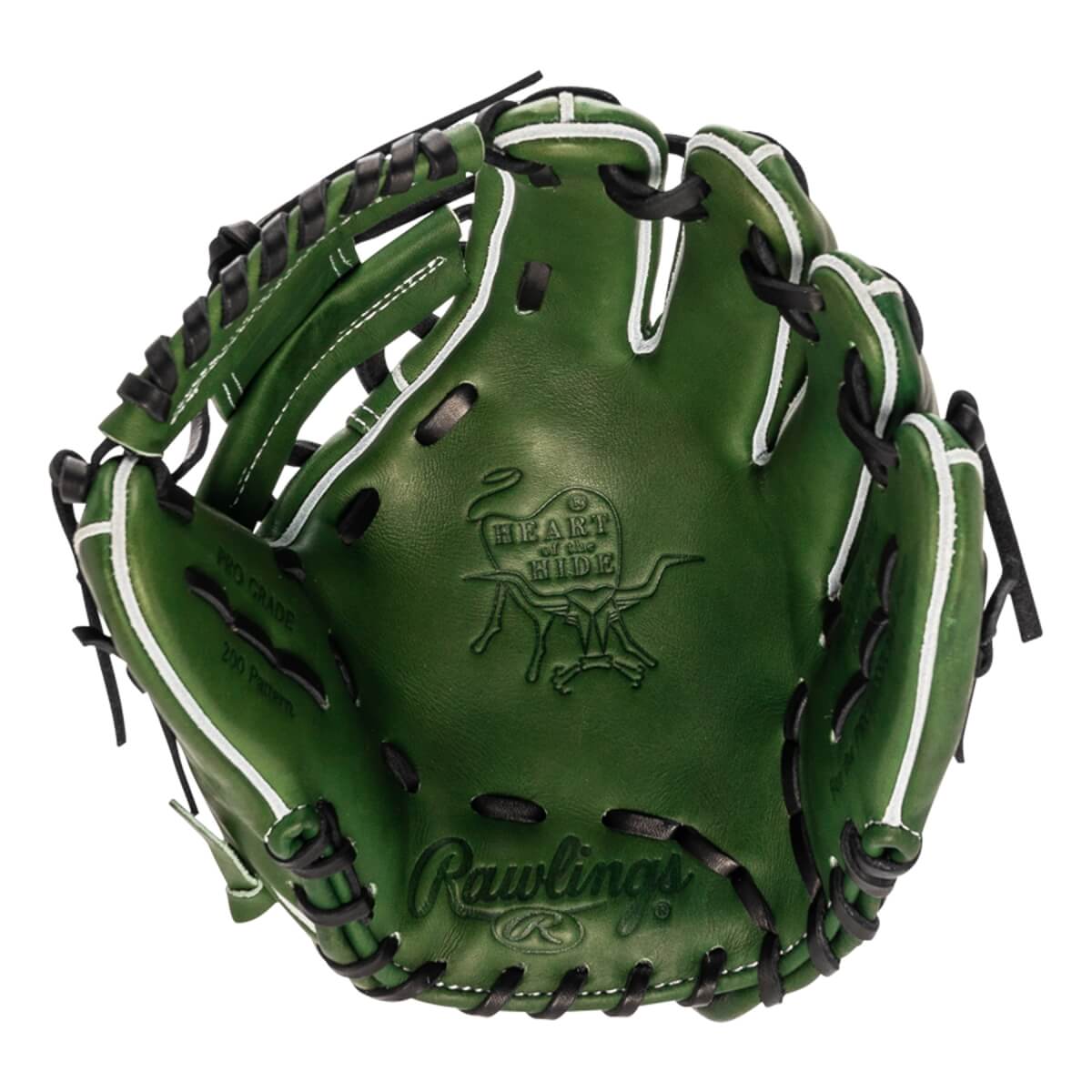 Rawlings Heart of the Hide Military Green 11.5" Baseball Glove: PRO204W-2MG: Image #437751