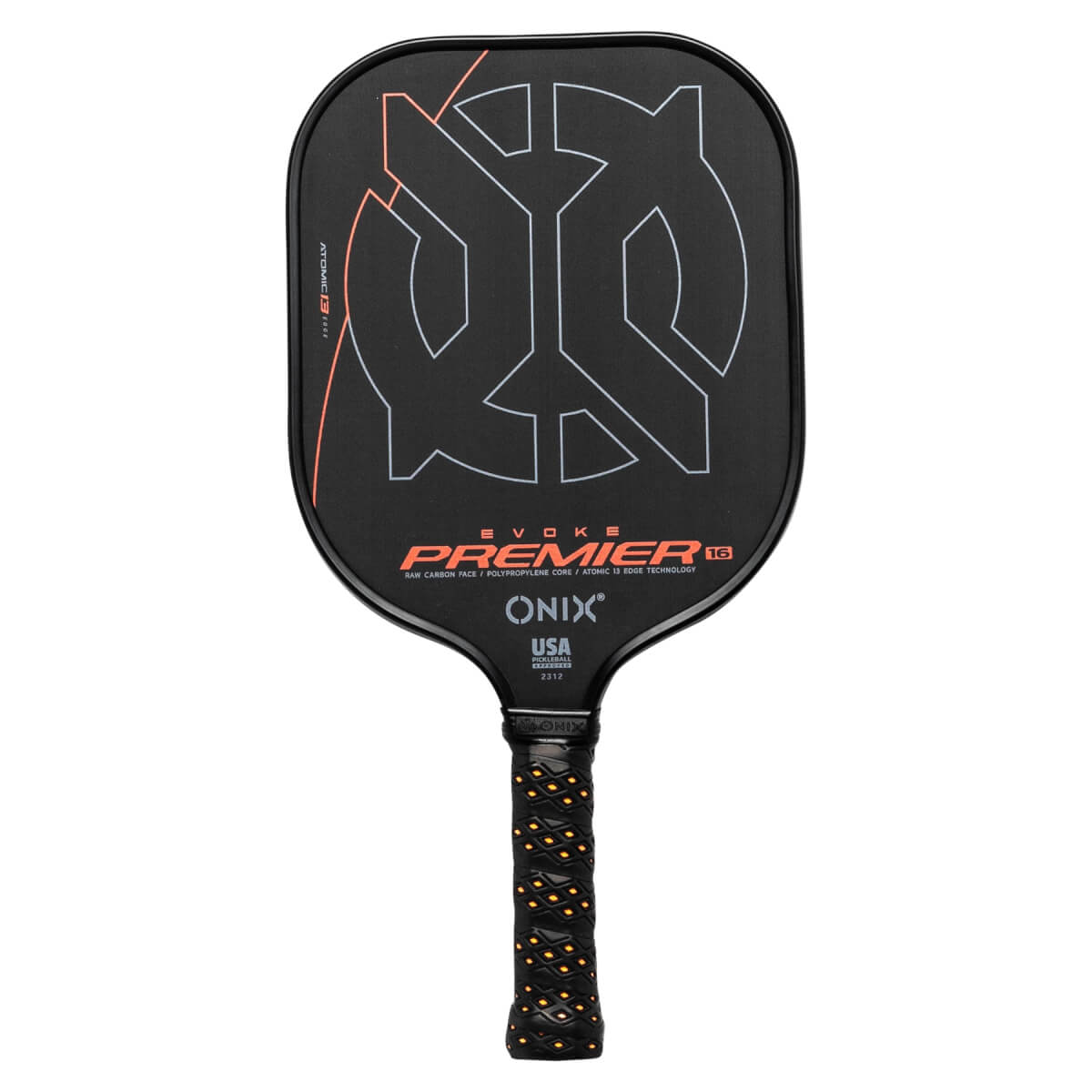 Onix Evoke Premier Pro Raw Max Control Carbon Fiber Pickleball Paddle: Image #433199