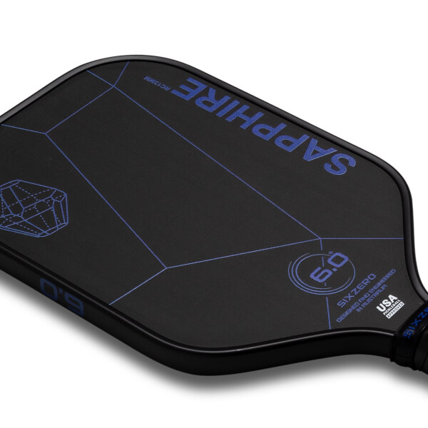 Six Zero Sapphire Gen2 Carbon Fiber Pickleball Paddle: Image #449401