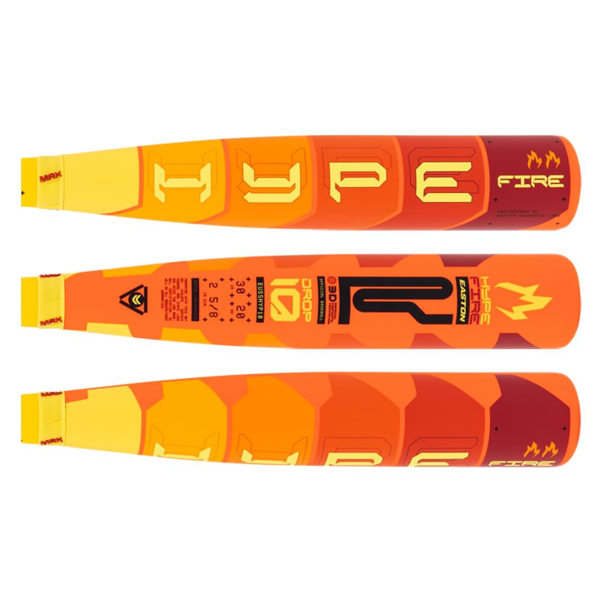 2025 Easton Hype Fire -10 USA Baseball Bat: EUS5HYP10: Image #446225