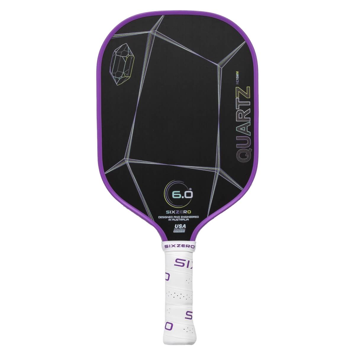 Six Zero Quartz 15mm Carbon Fiber Pickleball Paddle: Image #445747
