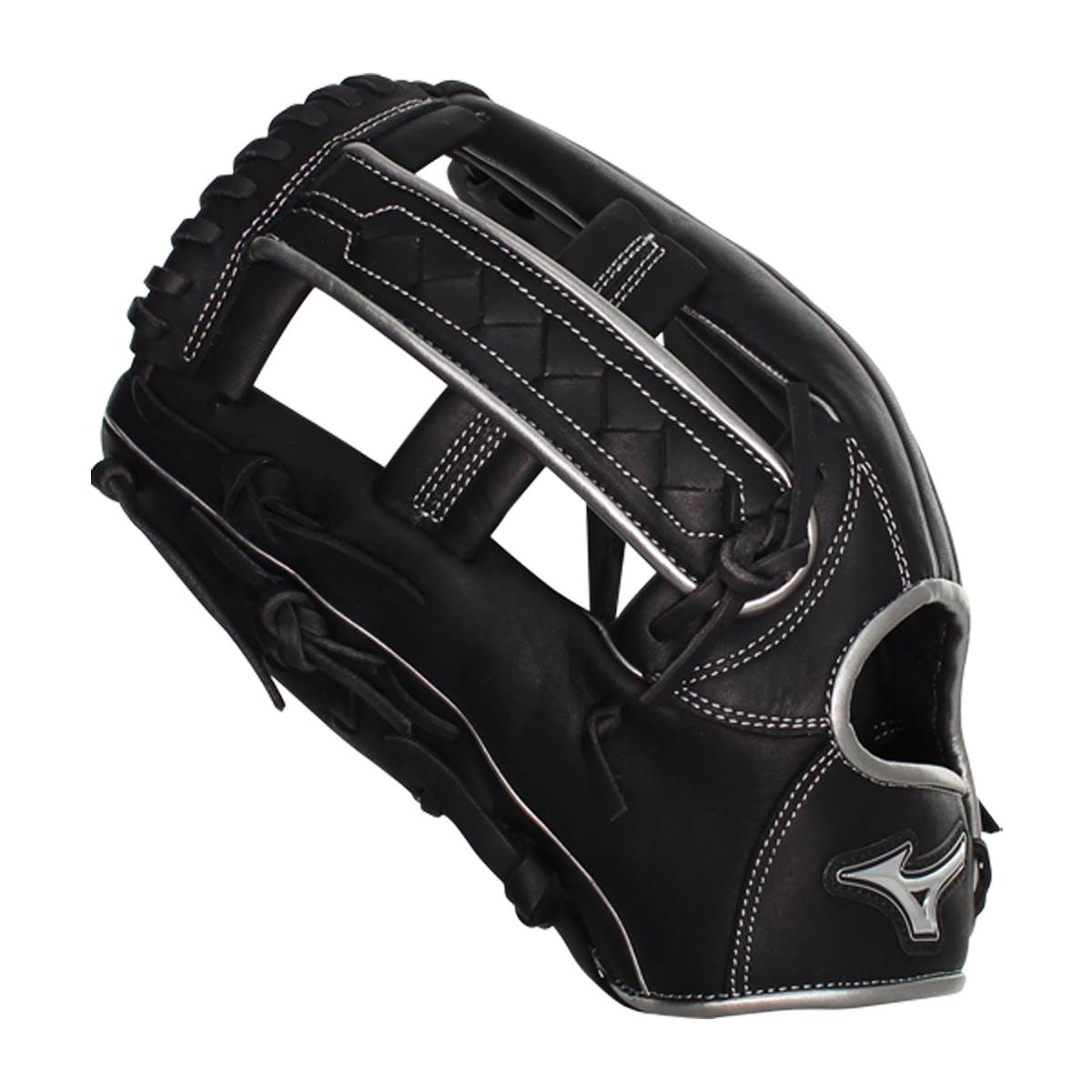 Mizuno MVP Prime SE 12.50'' Slow Pitch Softball Glove: GMVP1250PSES8 Black/Silver: Image #379568