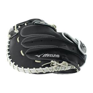 Mizuno MVP Prime SE 34" Fastpitch Softball Catcher's Mitt: GXS50PSE6 Black / Silver: Image #315494