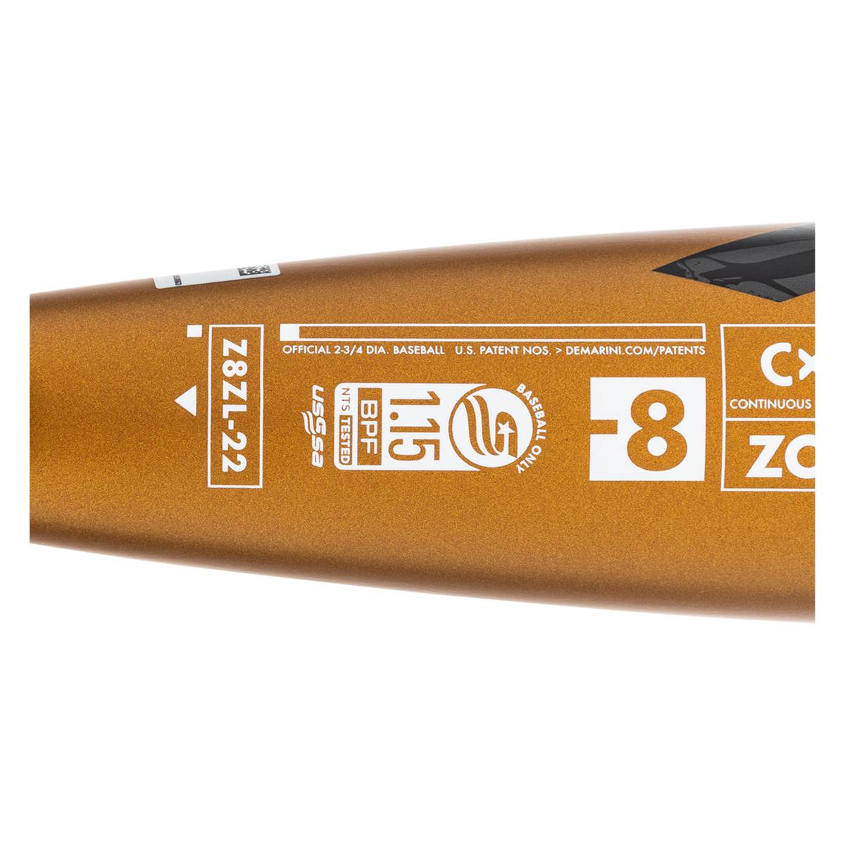 DeMarini Zoa 8 23/4" USSSA Baseball Bat (WTDXZ8Z22)